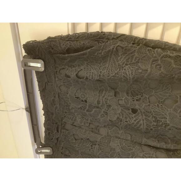 Isaac Mizrahi Live Black Lace Bootcut Lace Pants Suit Party Coordinates 10 - Picture 7 of 9